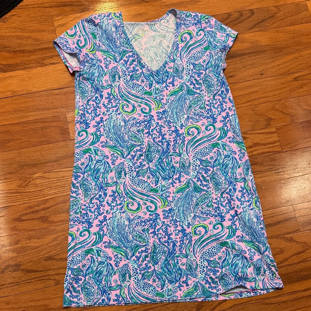 Lilly Pulitzer Vibrant Blue and Pink Dress